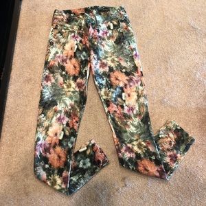Floral Saks Fifth Avenue jeans